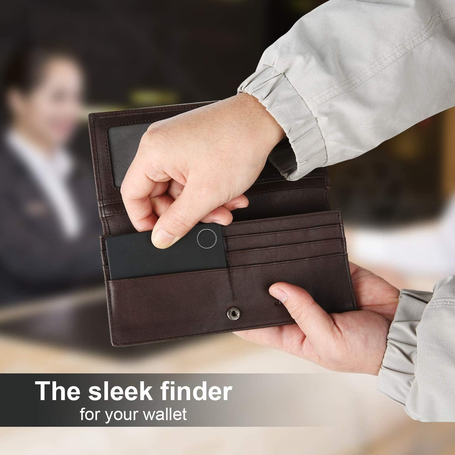 Wallet Tracker Card Finder Slim Locator Bluetooth Item Tracker Alarm Device SetU