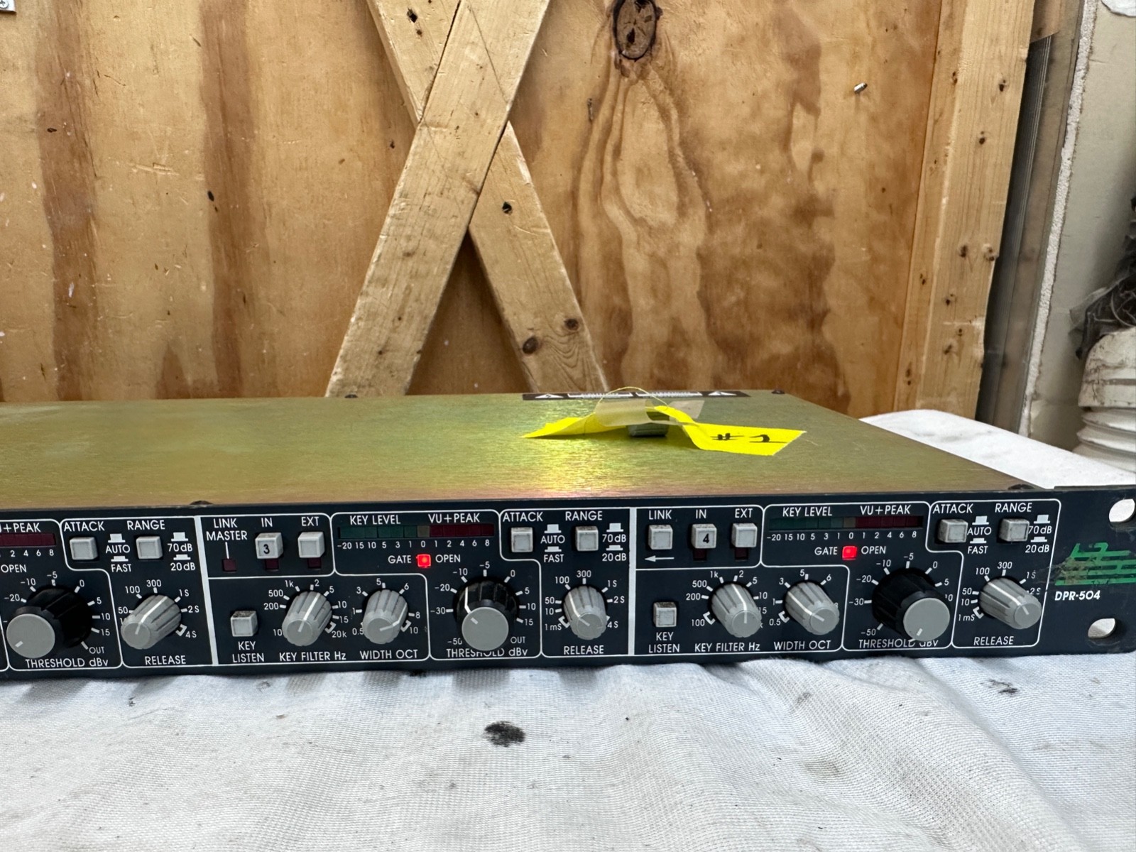 BSS DPR504 #1, Tested - Channel 4 is Not Working, Missing Knob on Ch. 1 - READ