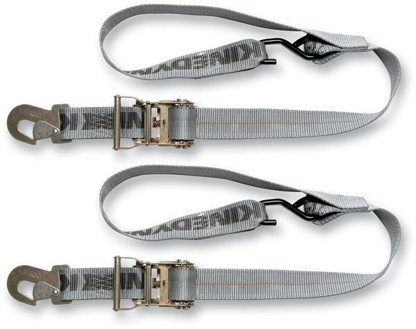 SteadyMate 15470 Cinchtite 6 Tie-Downs w/ Military Snap Hooks & Built-In Soft