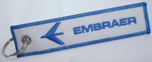 Embraer Aircraft Logo Keychain for Pilots, Owners, Crew
