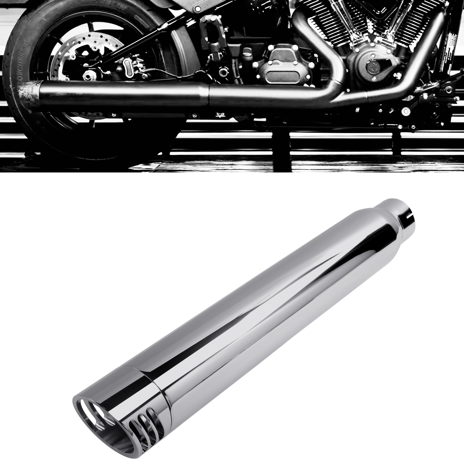 Performance 4.0" Slip-On Muffler For Harley Softail 2025, Amazing Rumble Tone