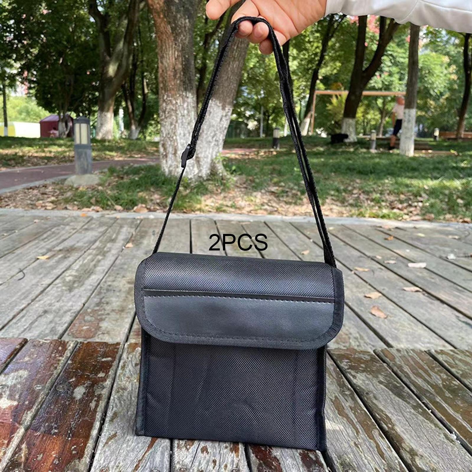 2Pcs Binoculars Bag Carrying Case Oxford Cloth Easy to Carry Portable Shockproof