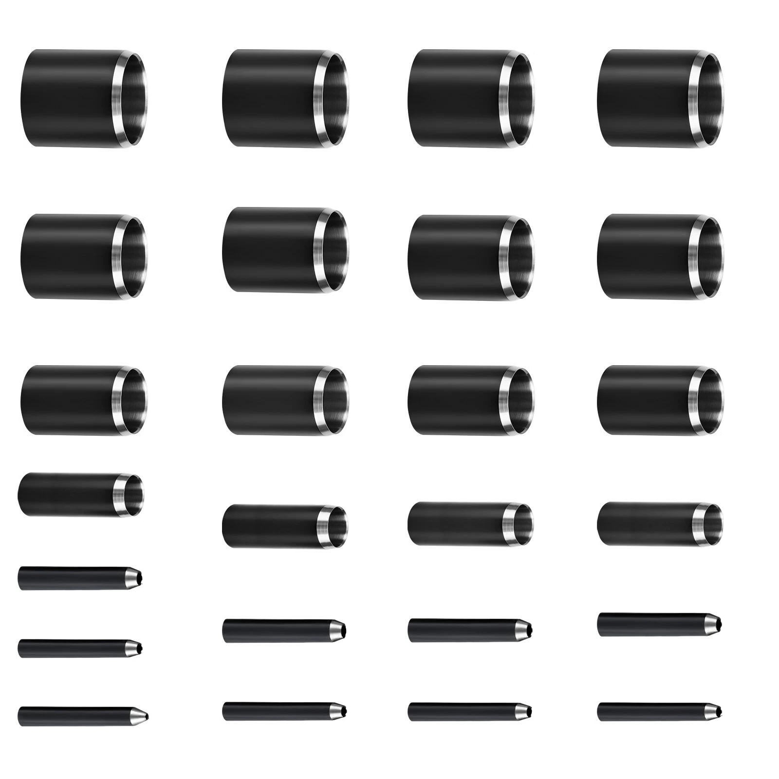 25 Sizes Round Hollow Punch Set Manual Tool for Craft Leather and Paper Projects
