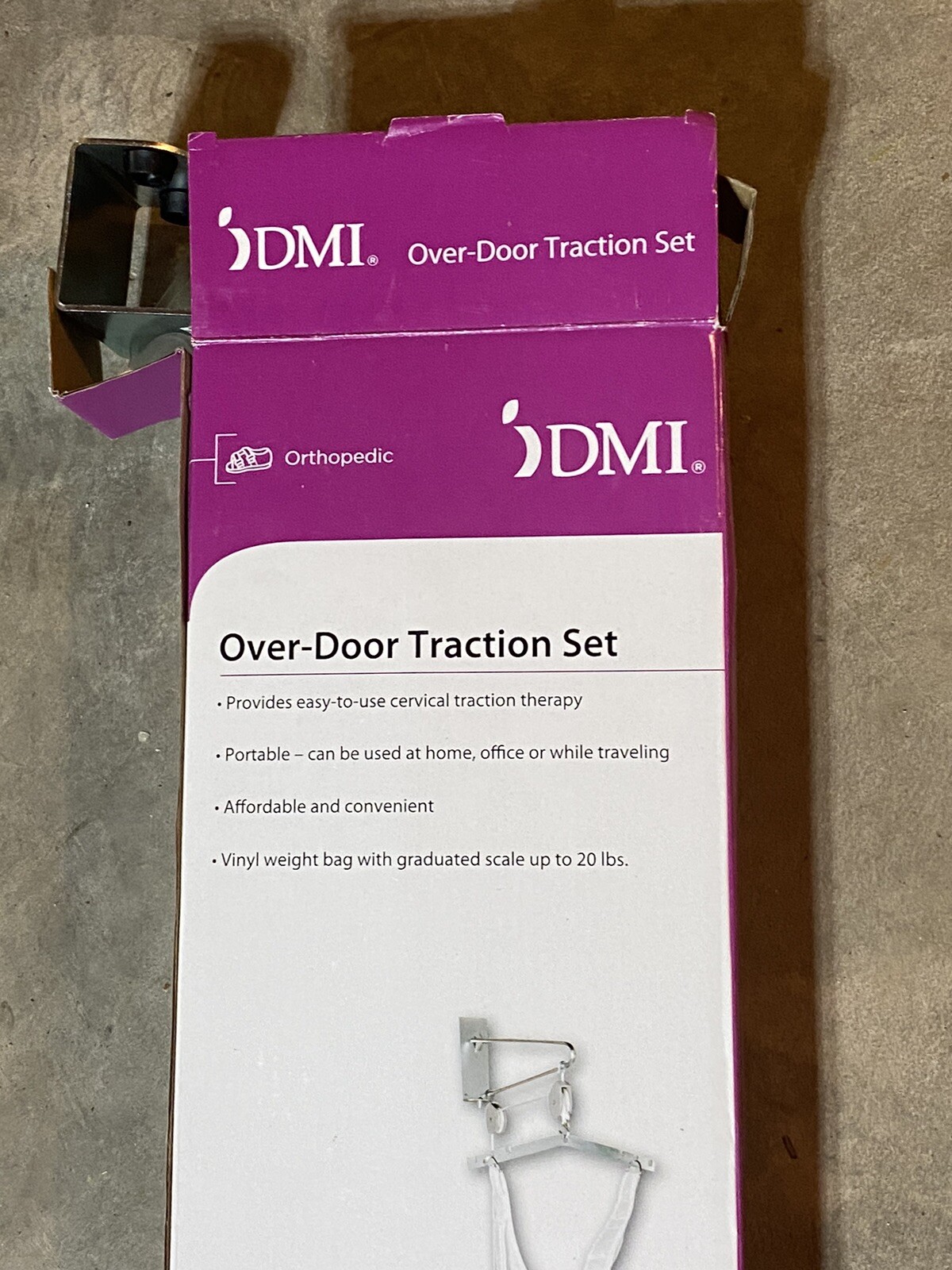 New In Box! DMI Over Door Traction Set Cervical Traction Therapy Neck Pain