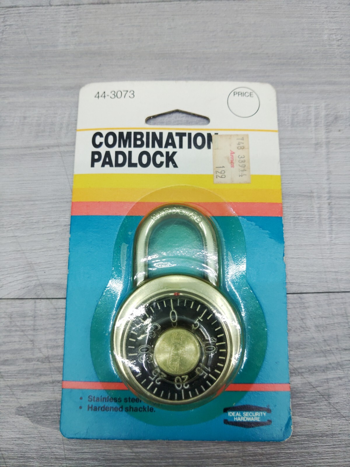 Ideal Security Combination Padlock. NOS