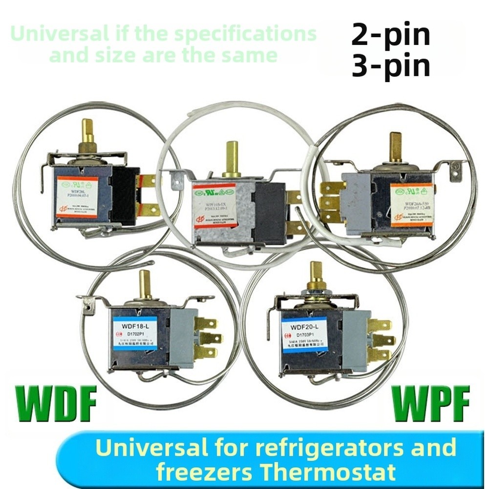 Temperature Control Switch for Refrigerator Cooling Unit with 2 Pin or 3 Pin