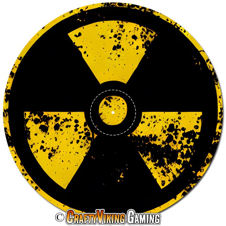 Objective Markers 7.57" NUCLEAR FALLOUT For Warhammer 40K Age of Sigmar Neoprene