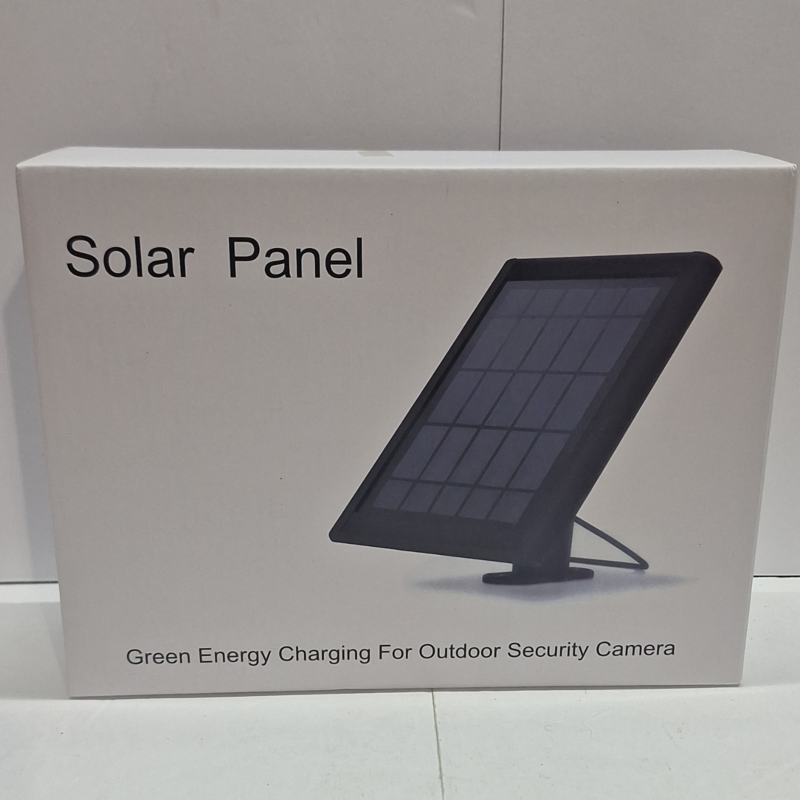 Solar Panel Micro USB Waterproof w/ 4m Cable for Outdoor Security Camera