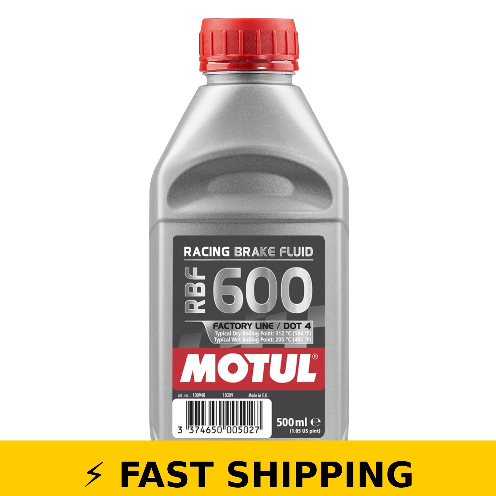 Motul RBF 600 Brake Fluid DOT 4 - 500ml Racing Synthetic Fluid