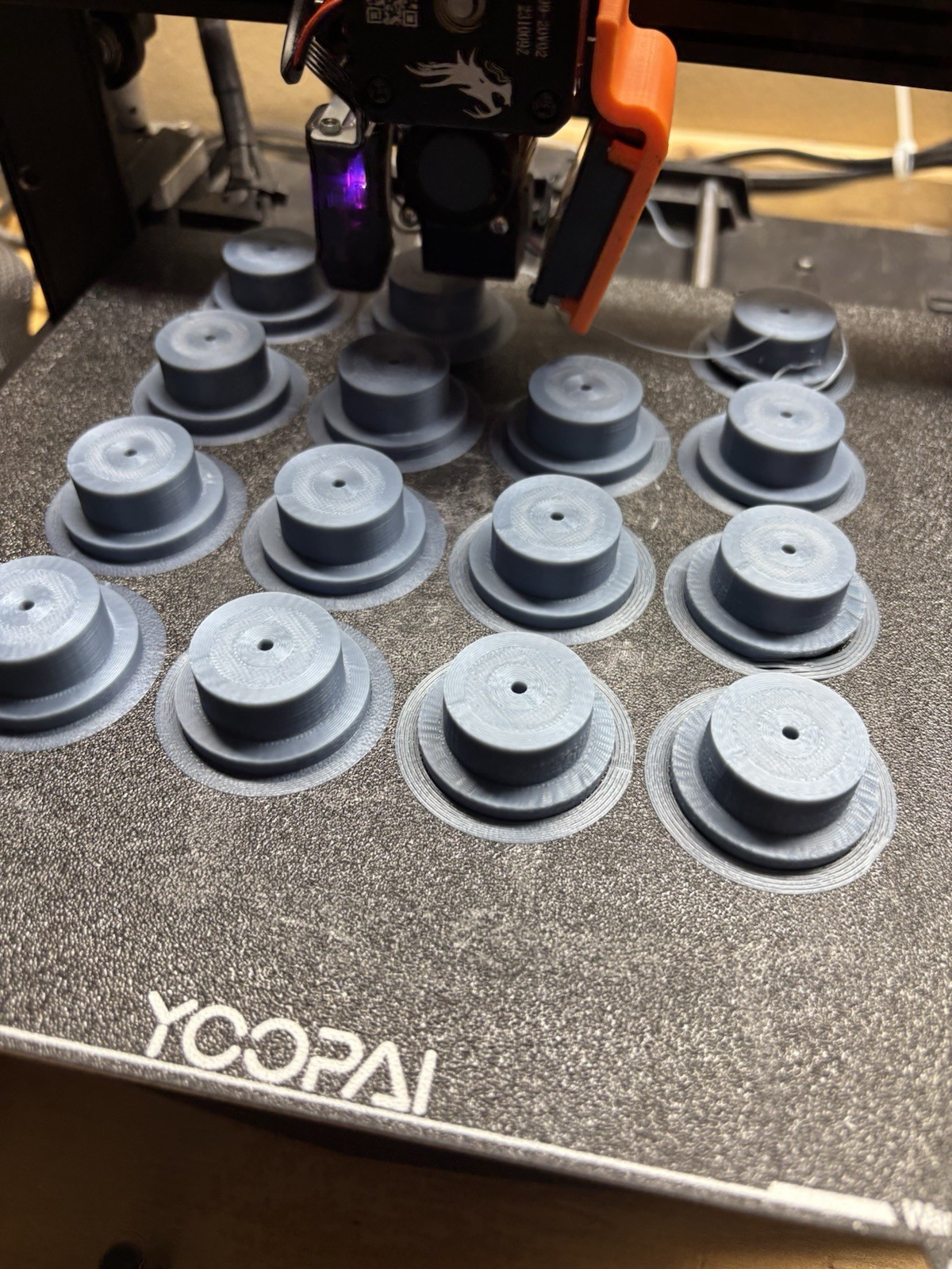 15  1” Push Disc for 37mm Alum CNC Shell And 1” Inside Diameter Cardboard Tube