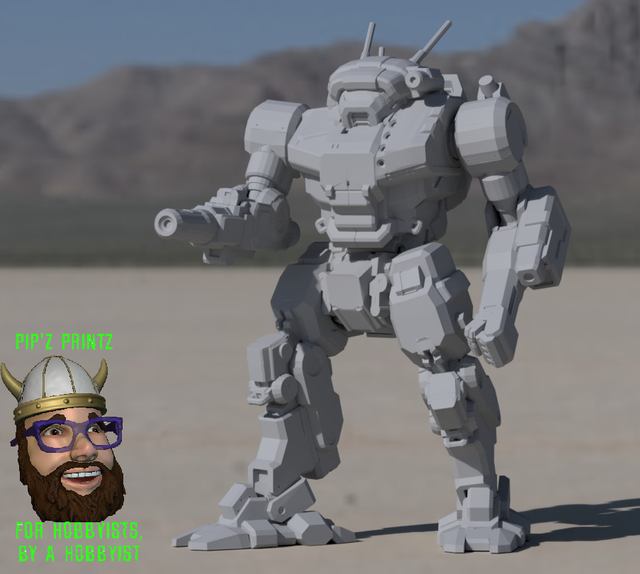 VND-1R Vindicator Alternate Mech Model For Battletech 6mm-10mm-15mm