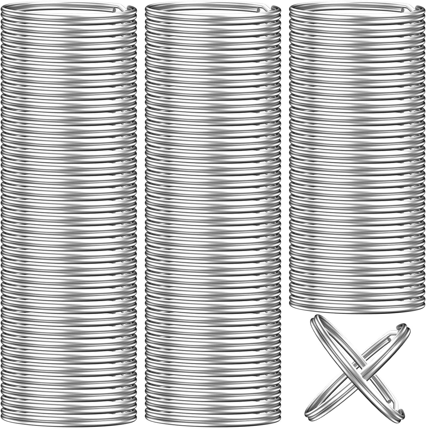 100PCS Key Rings Bulk Split Key Rings Keychain Rings and Crafts 1 Inch (25Mm)