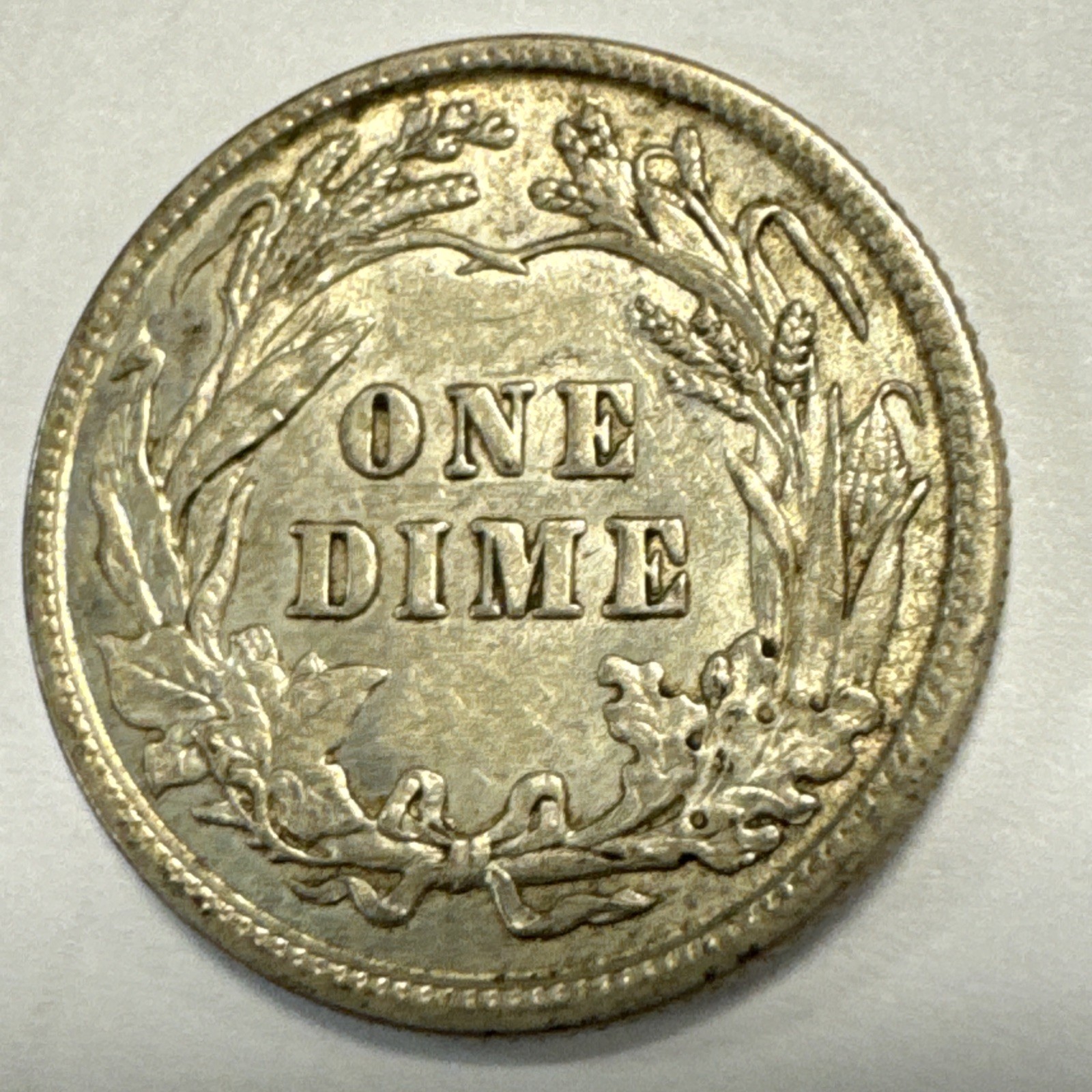 1913 Barber Silver Dime Choice AU