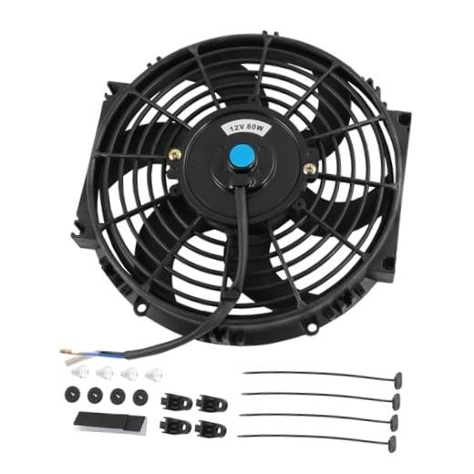 Black 10" Electric Cooling Fan Push Pull for Electric Radiator