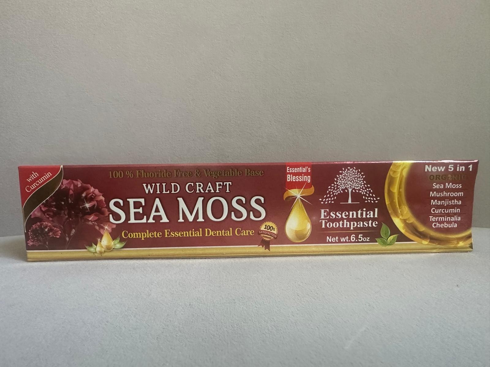 Essential’s Blessing Wild Craft Sea Moss Toothpaste Fluoride Free 6.5oz