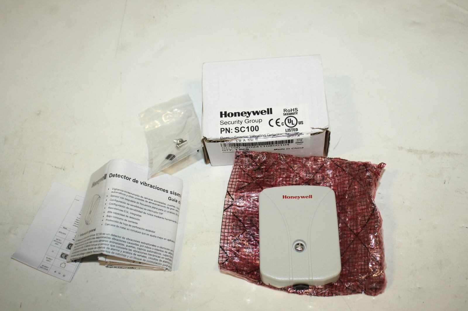 NEW Honeywell SC100 Seismic Vibration Detector