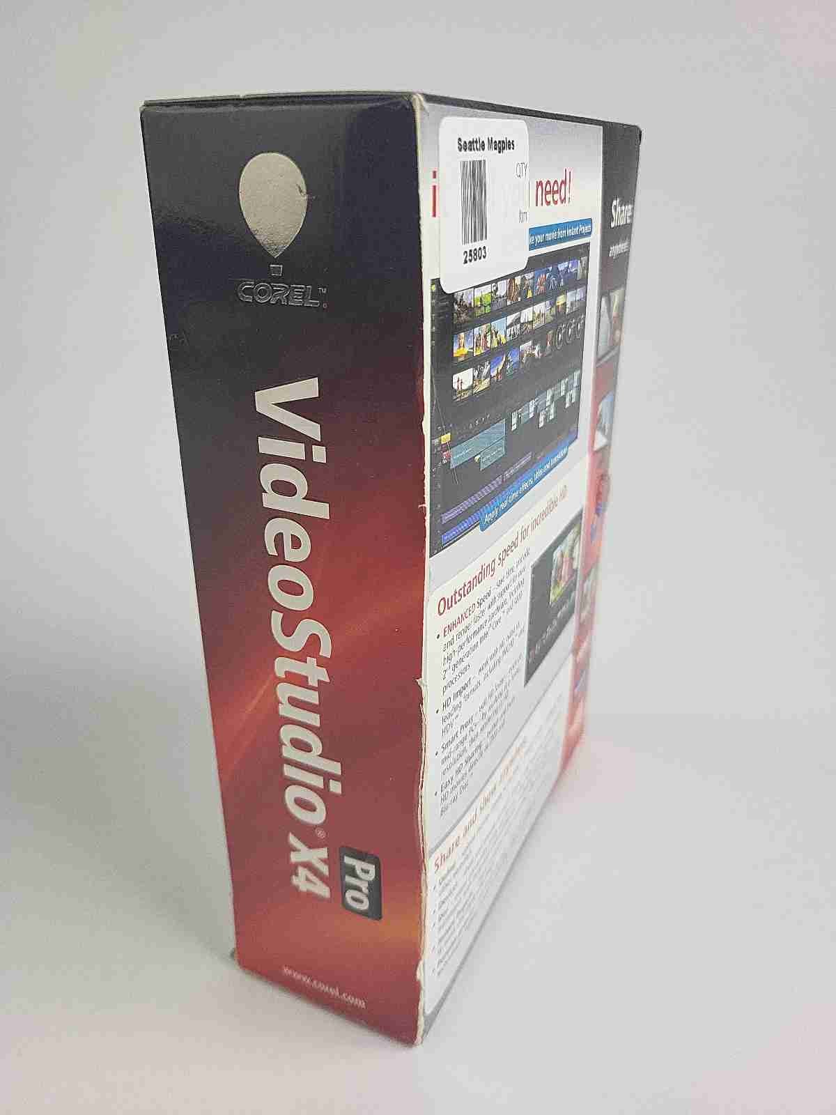 Corel VideoStudio Pro X4 COMPLETE W/ Manuals + Original 3D Glasses