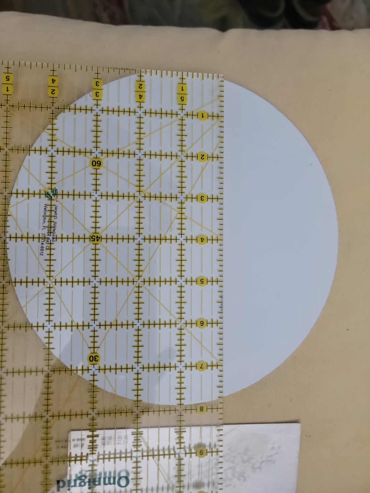 ARDCO Precision Metal Quilt Templates Circular Patchwork Large Circle & Square