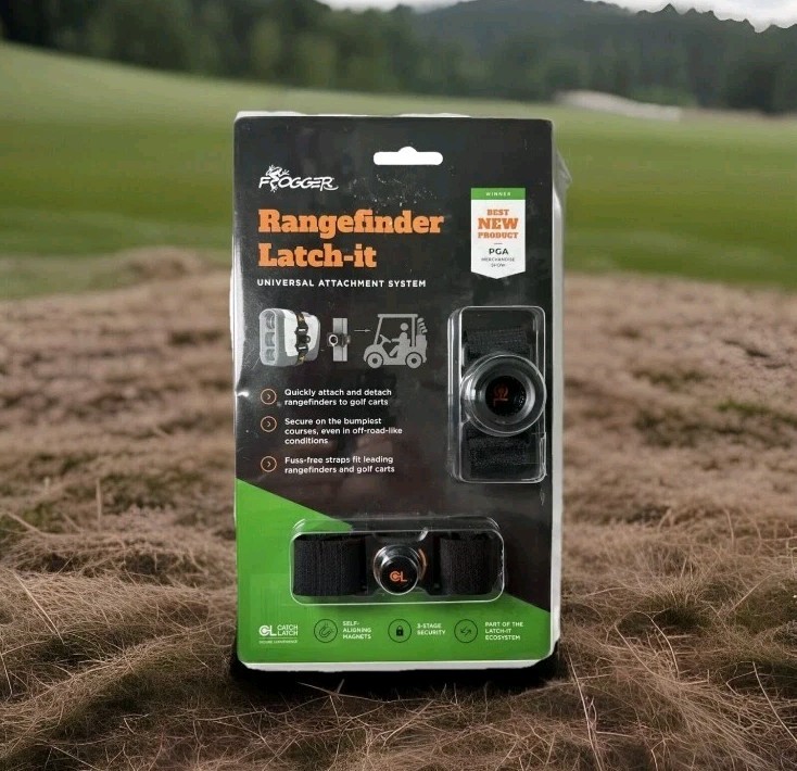 Frogger Golf Rangefinder Magnetic Holder For Golf Carts With Latch-it Technology