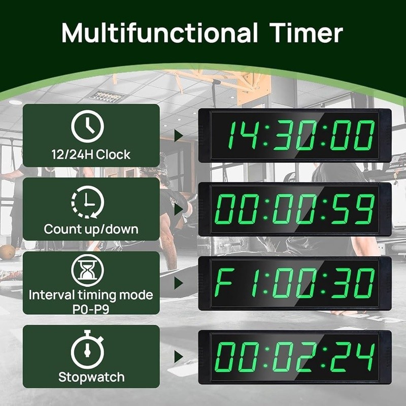 Digital LED Timer Stopwatch Wall Countdown Alarm Portable Gym Remote Control New