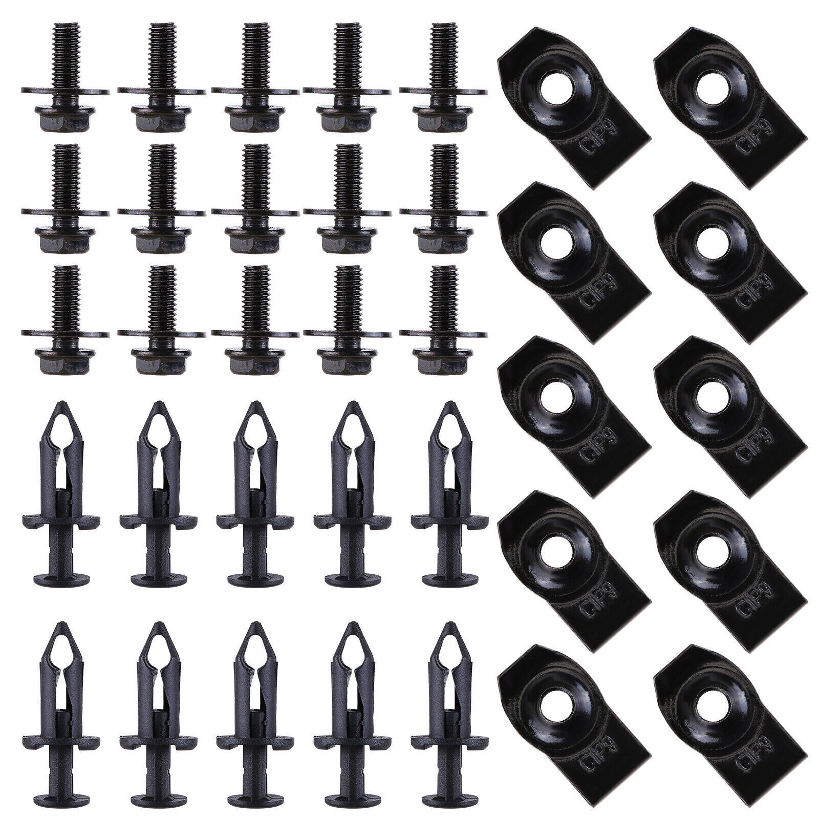 For Dodge M6 Engine Under Cover Splash Shield Guard 35Pcs Body Bolts U-nut Clips