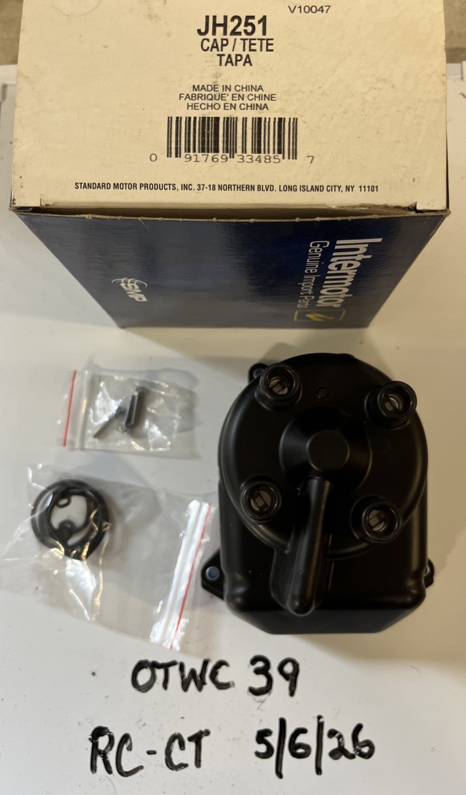 Intermotor SMP JH251 Ignition Cap New In Box NOS