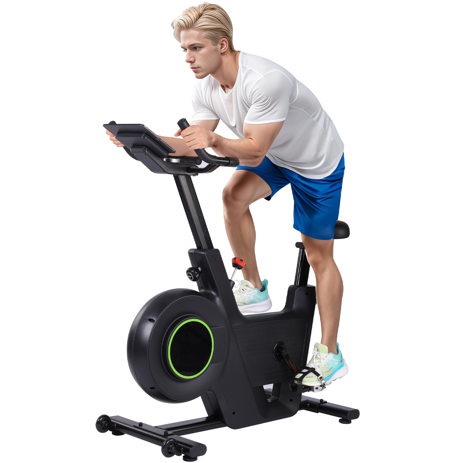 LCD Monitor Magnetic Resistance Exercise Bike Indoor Cycling Bike with Smart App