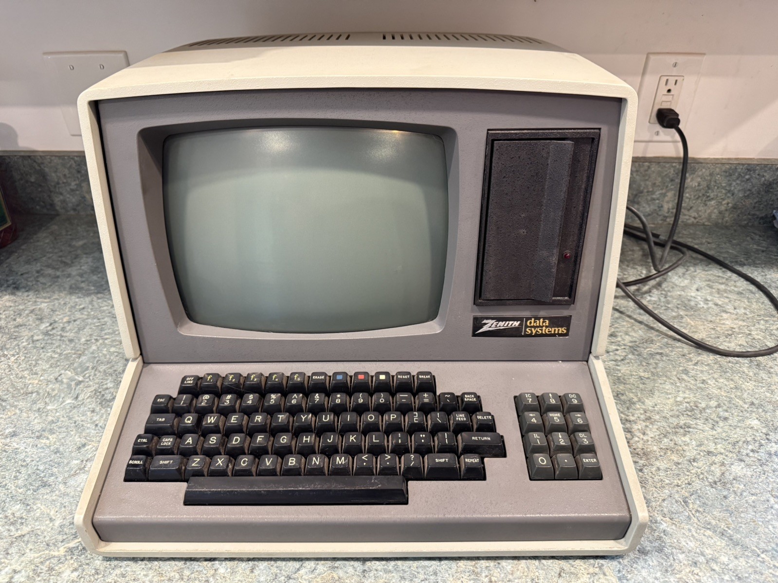 Rare Zenith Data Systems Computer Z-89-FA Single Floppy Drive - Tested/Working