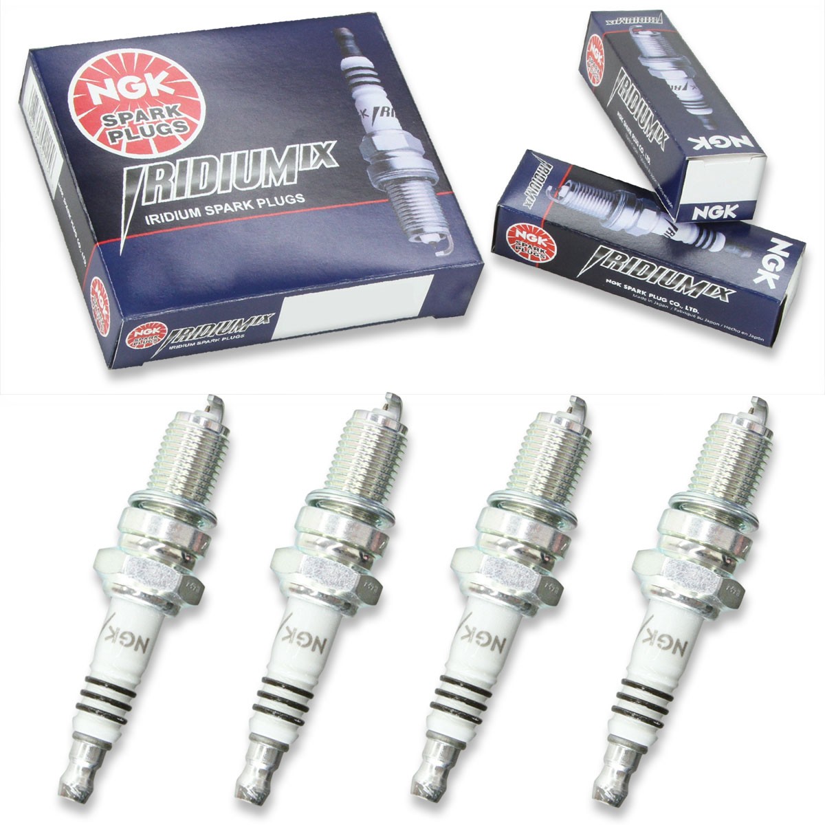 4pcs 2006 United Motors DTF DSF 200 NGK Iridium IX Spark Plugs 200 Kit Set qr