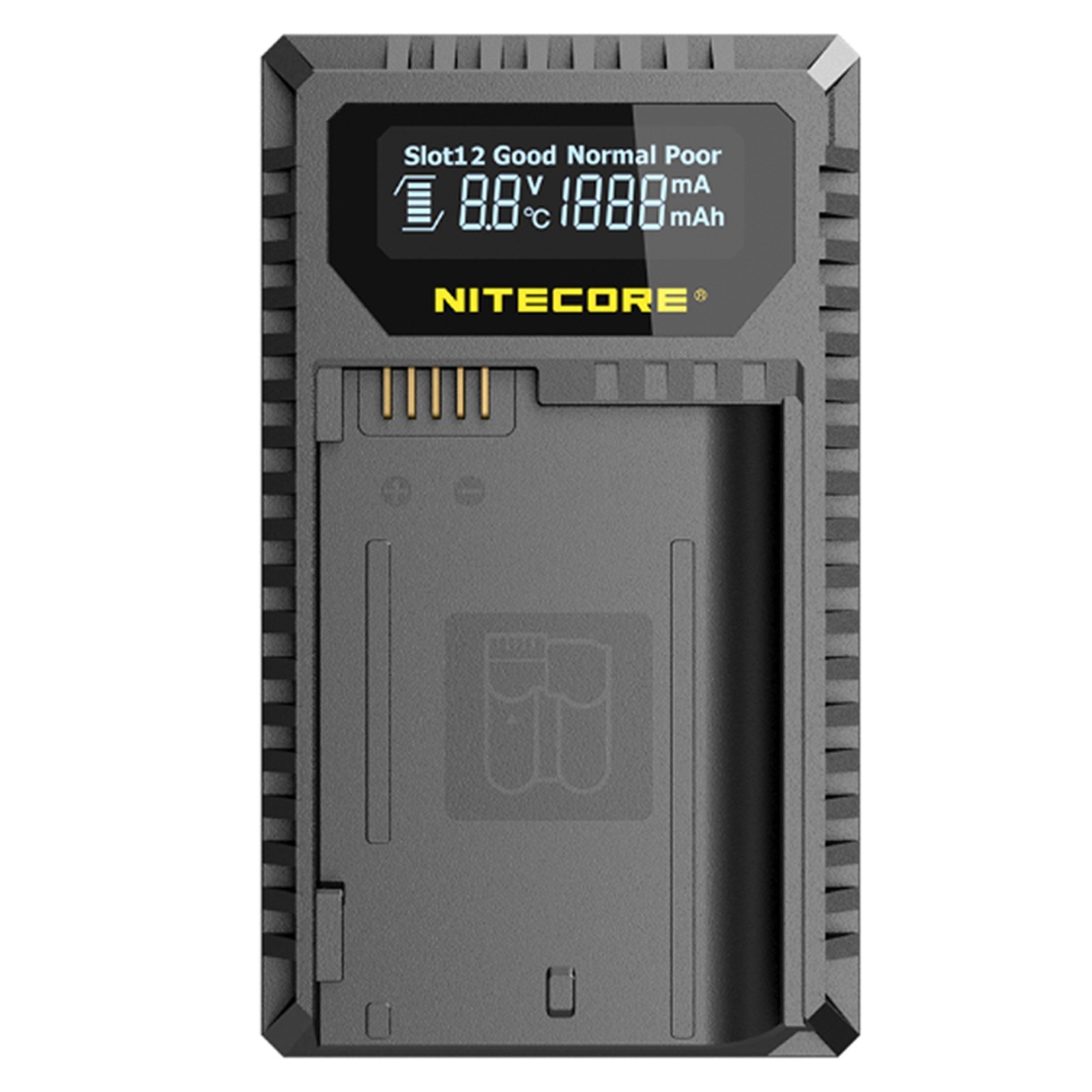 NITECORE UNK2 Dual Slot USB Charger for Nikon EN-EL15 D500 D750 Camera Batteries