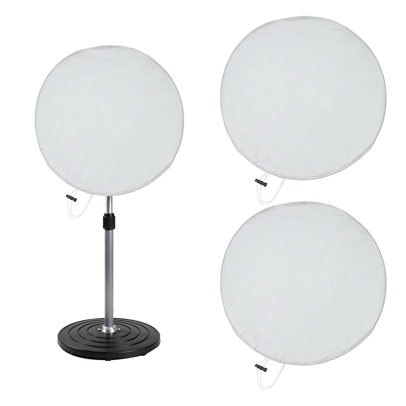 2 Pcs Industrial Fan Cover 60cm(24'') - High Velocity Floor Fan Protector, White