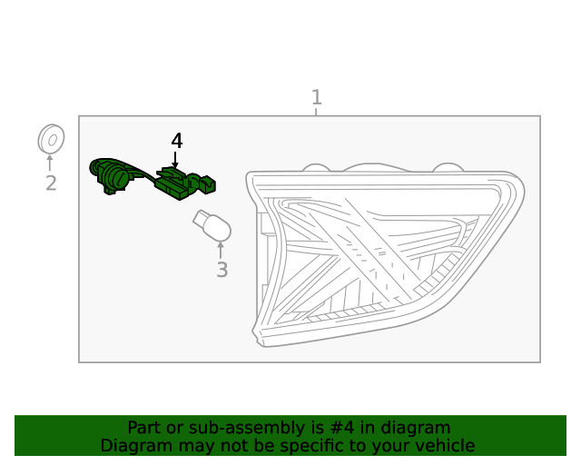 Genuine GM Tail Lamp Wiring Harness 84308390
