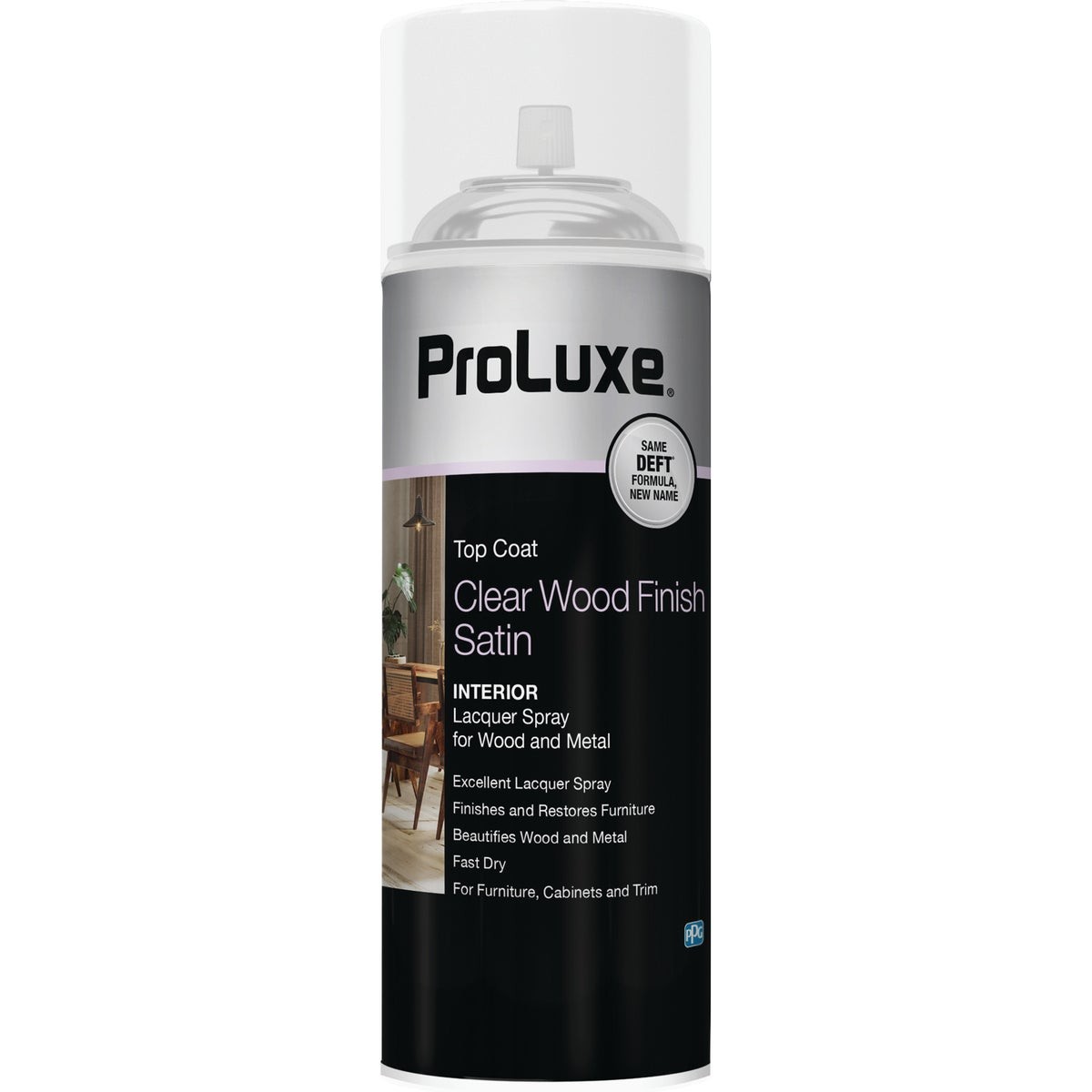 ProLuxe 12.25 Oz. Satin Clear Wood  Interior Spray Lacquer PLX017SXI/54 ProLuxe
