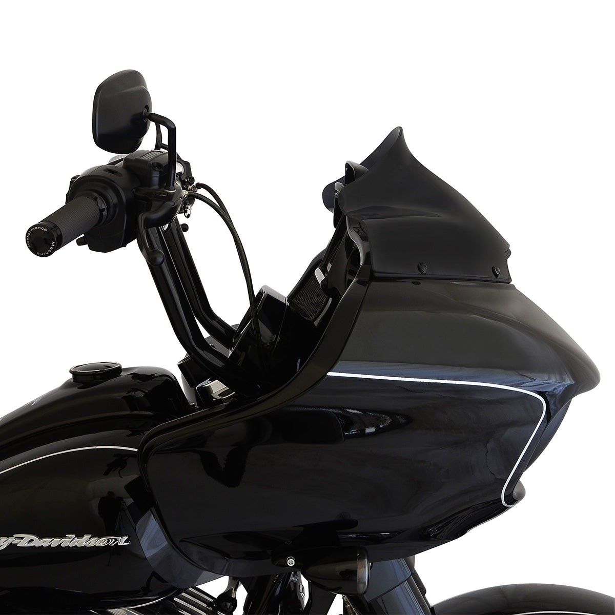 Klock Werks Black 9" Flare Fairing Windshield for 2015-25 Harley Touring Models