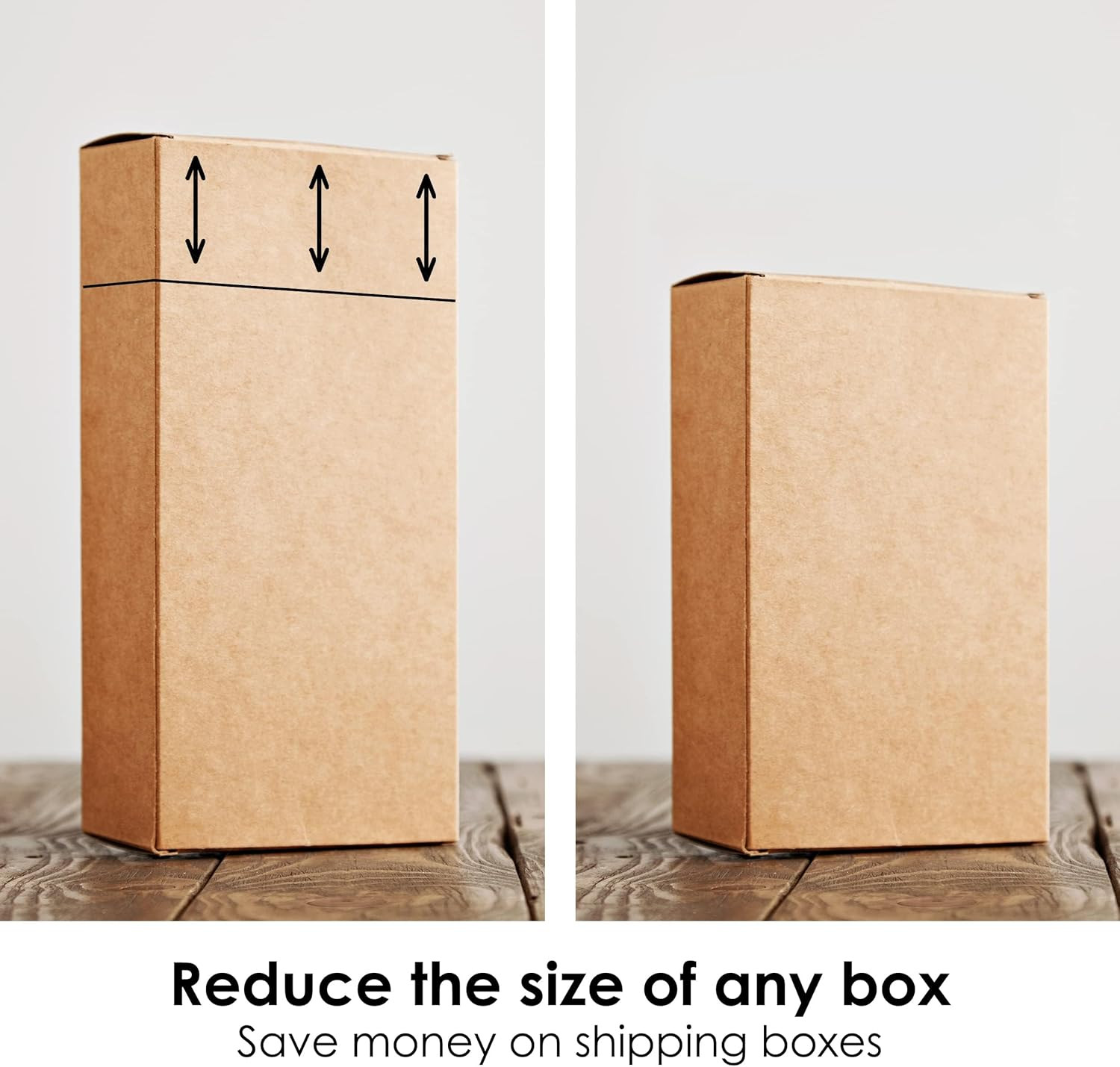 Box Resizer Tool with Scoring Wheel - Cardboard Box Reducer to Customize Shippin