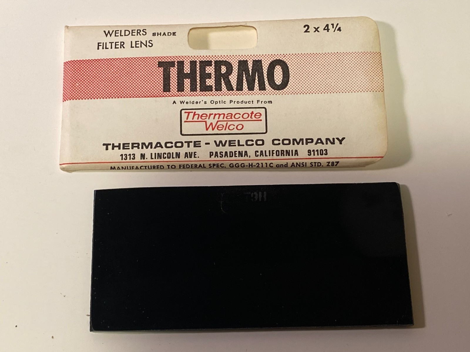 THERMOCOTE WELDERS Lens Replacement Hardened Glass, 4-1/4-Inch-by-2-Inch Shade 9
