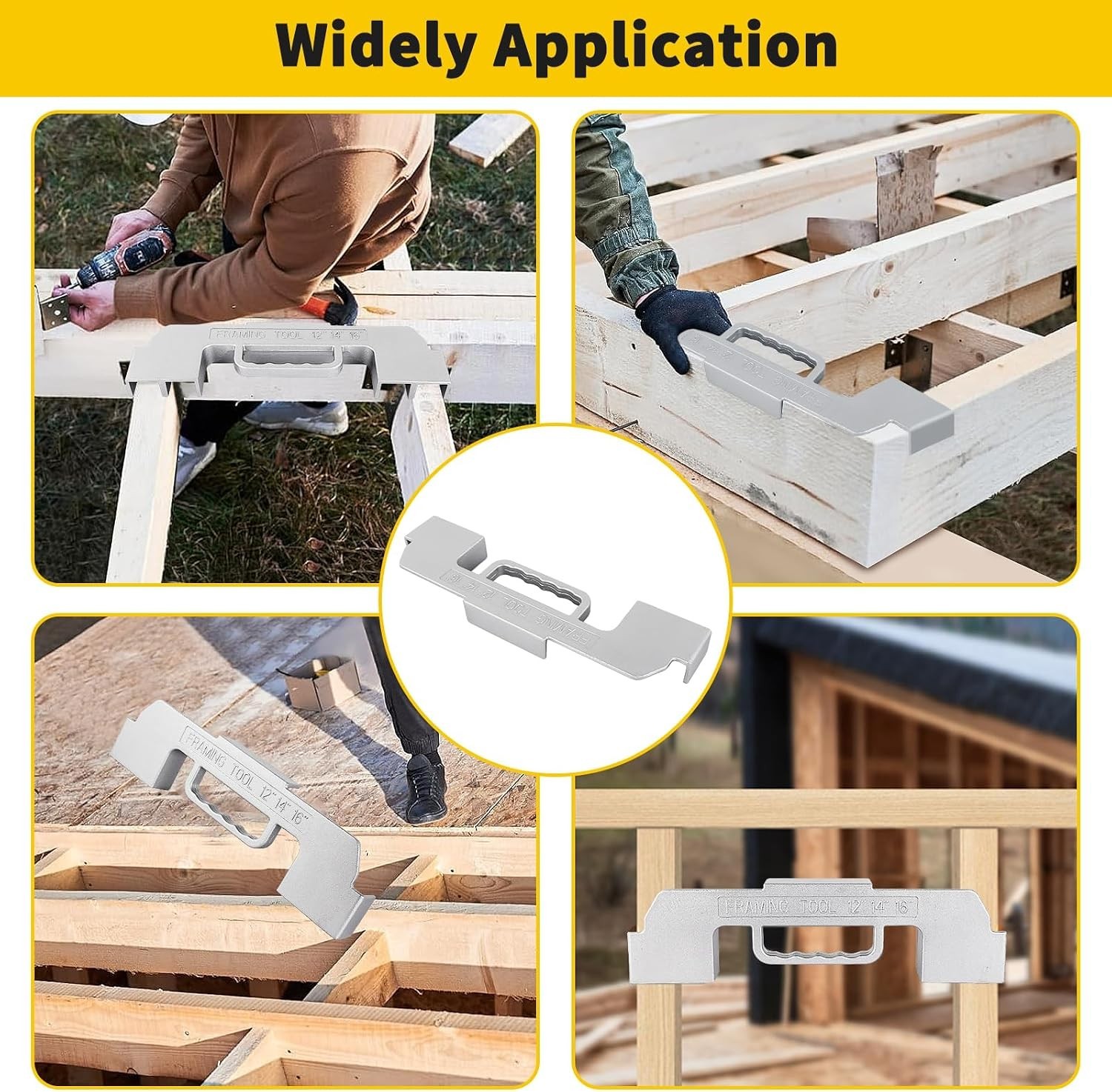 Professional-Grade 3-in-1 Stud Layout Tool - 100% Lightweight Aluminum Design