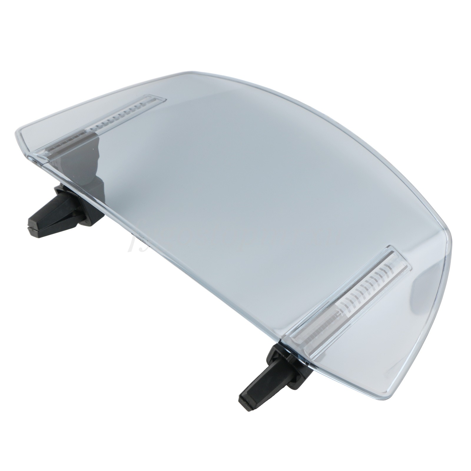 Adjustable Clip-On Windshield Extension Spoiler Windscreen Deflector Motorcycle