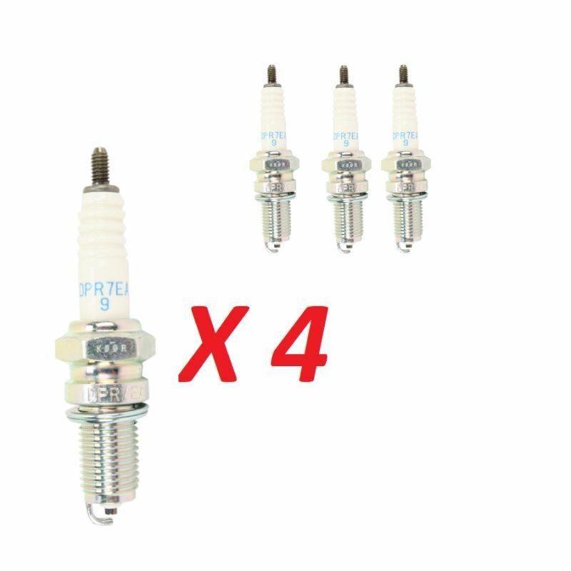 NGK DPR7EA‑9 Spark Plugs Set of 4 Fits Honda PC800 Pacific Coast 1989‑1999