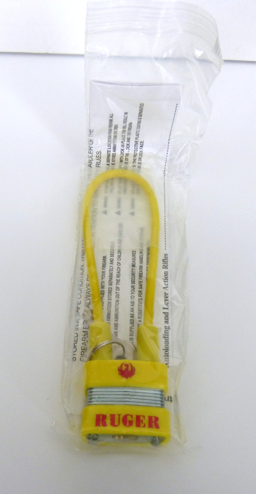 Sturm, Ruger & Company Shotlock Cable Firearm Lock Yellow NIP