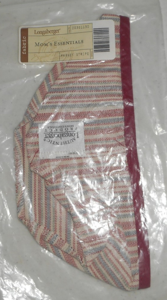 Longaberger 2004 Moms Essentials Liner Market Stripe #28381130