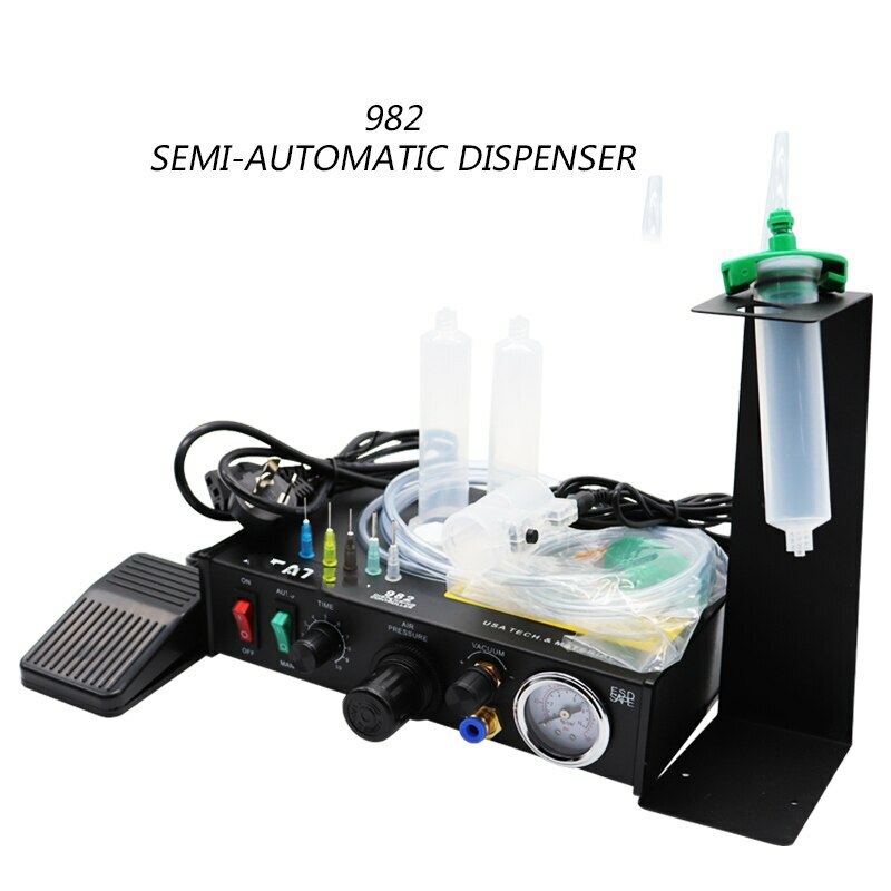 982 Semi-Automatic Glue Injection Machine Silicone Ab/Uv Glue Filling Machine