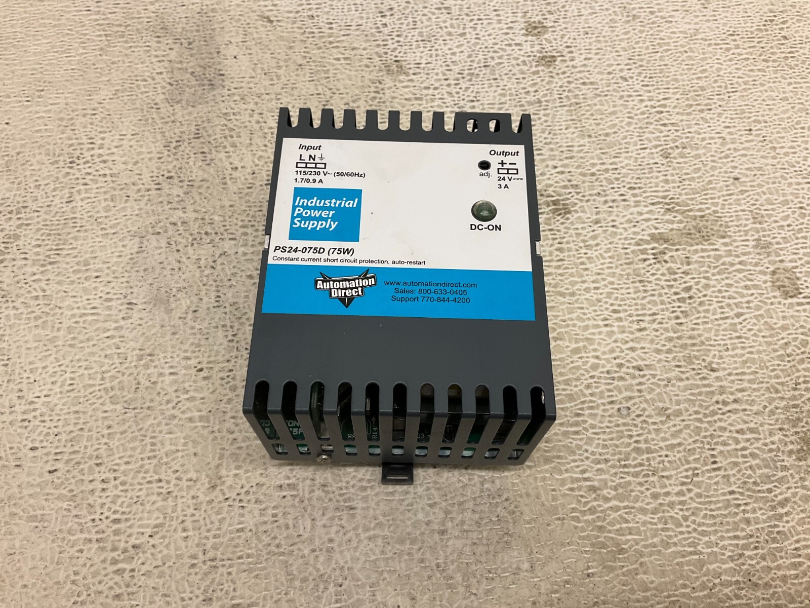 Automation Direct PS24-075D (75W) Industrial Power Supply 24 VDC 3 A PS24075D