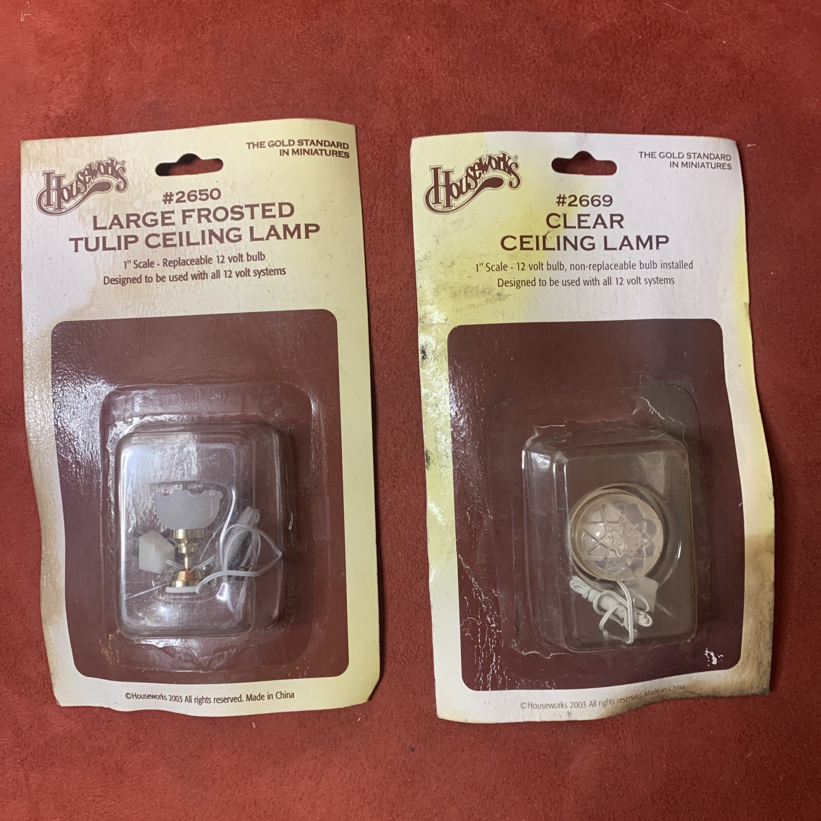 Houseworks Lamp Lot: #2650 and #2669
