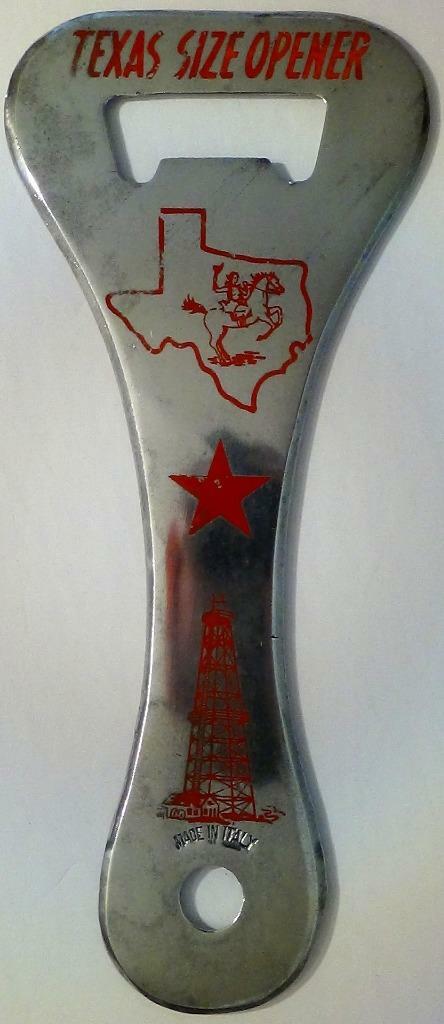 Vintage TEXAS Size Opener 9 13/16" (Beer / Soda Pop Bottle) ~ Made in Italy