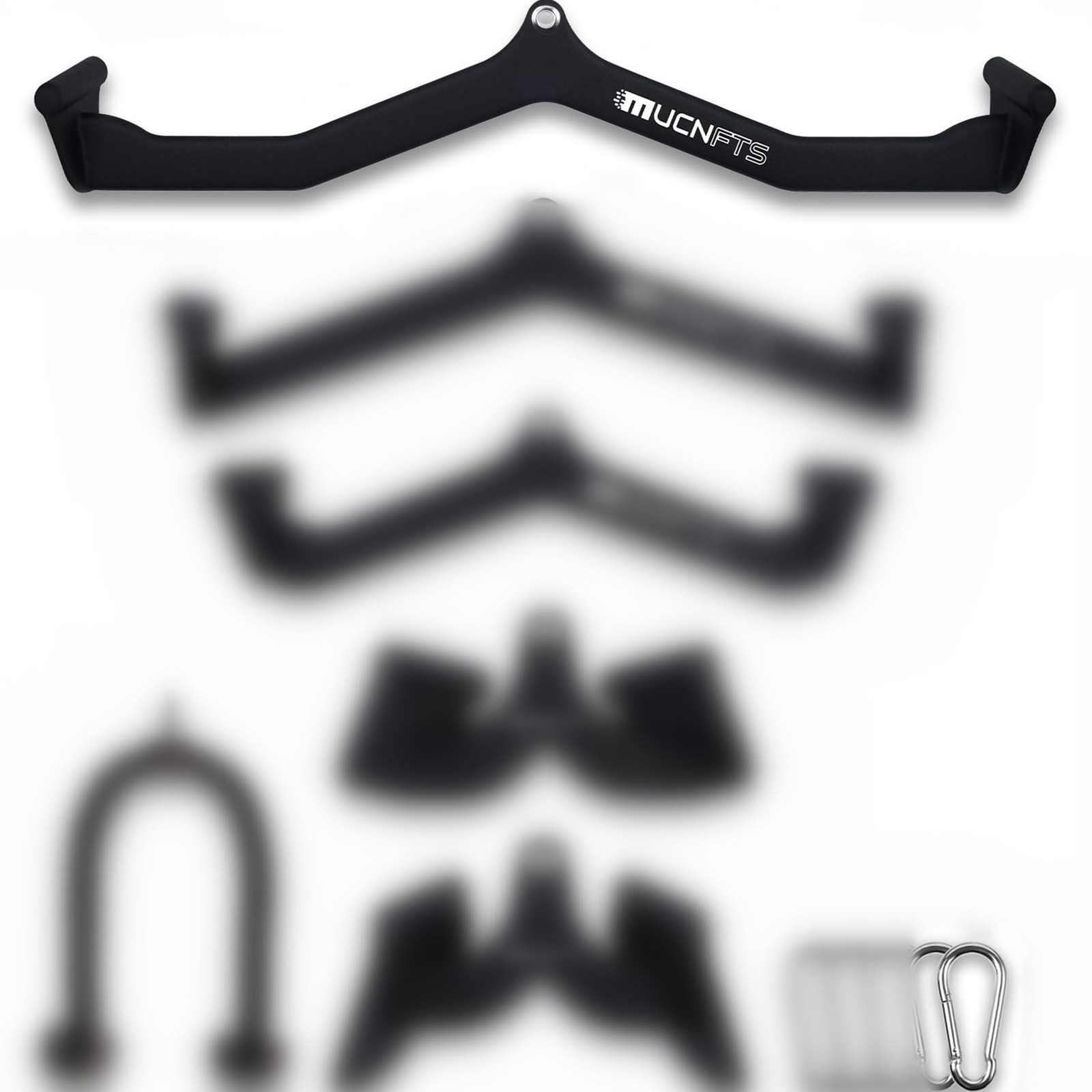 LAT Pulldown Attachments, Thickened Ergonomic Back Tricep Training Handle, LA...