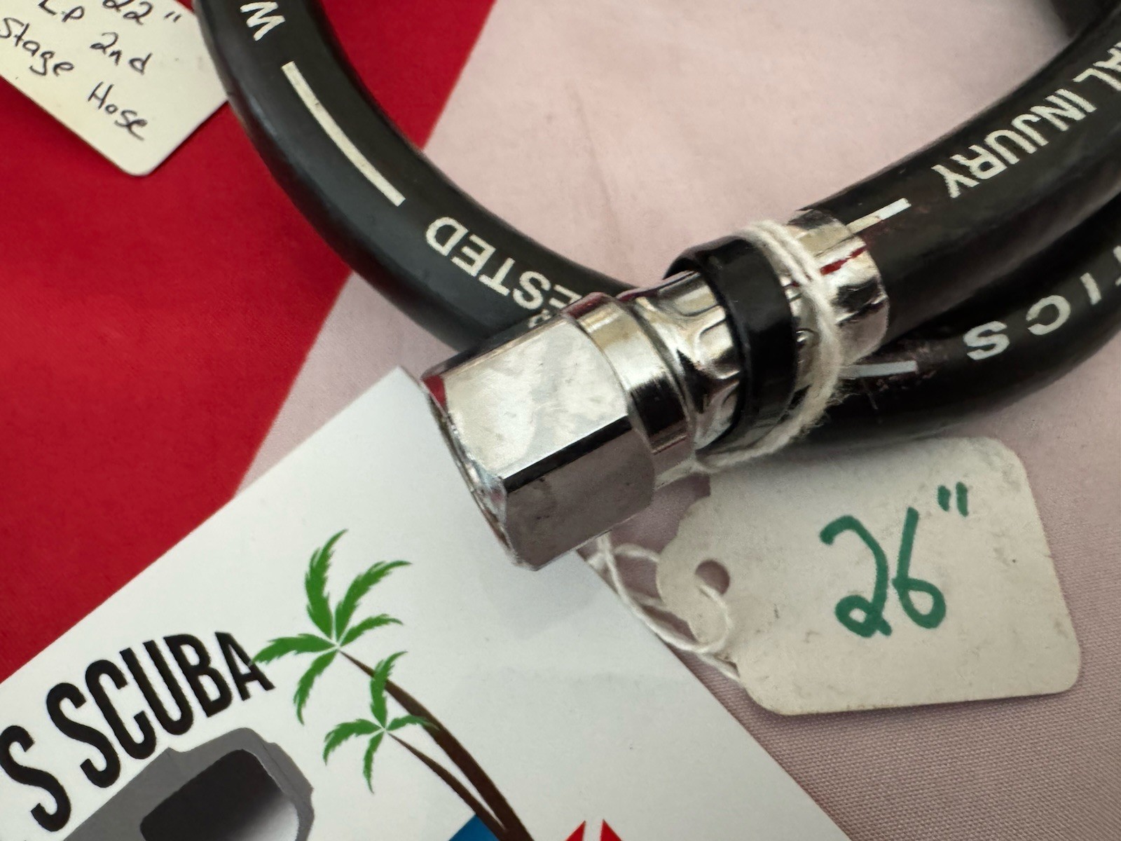ATOMIC SCUBA 26” HOSES FOR REGULATOR AND ONE BCD SOLD SEPARATELY!