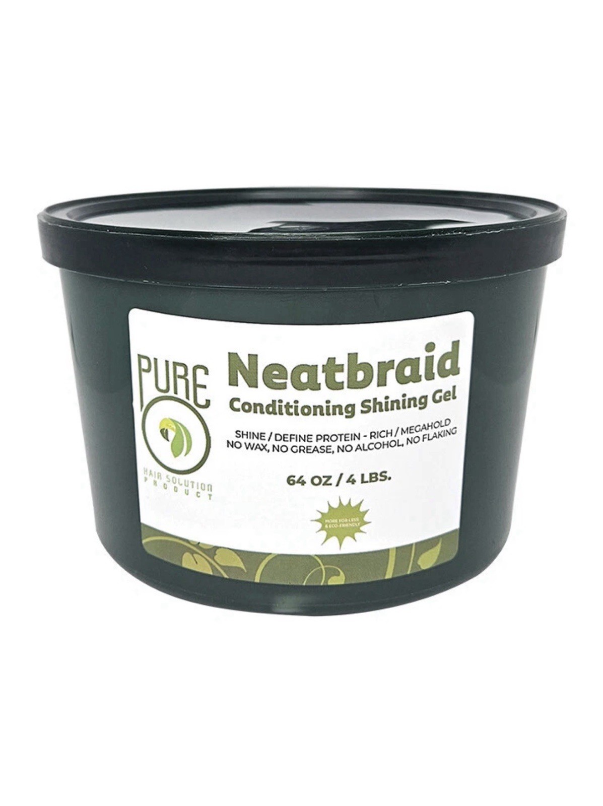 Pure Neatbraid Conditioning Shining Gel 64 oz Megahold Shine All Hair Types