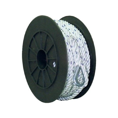 3/8 Inch x 200 Ft Premium Three Strand Twisted Nylon Anchor Line for Boats
