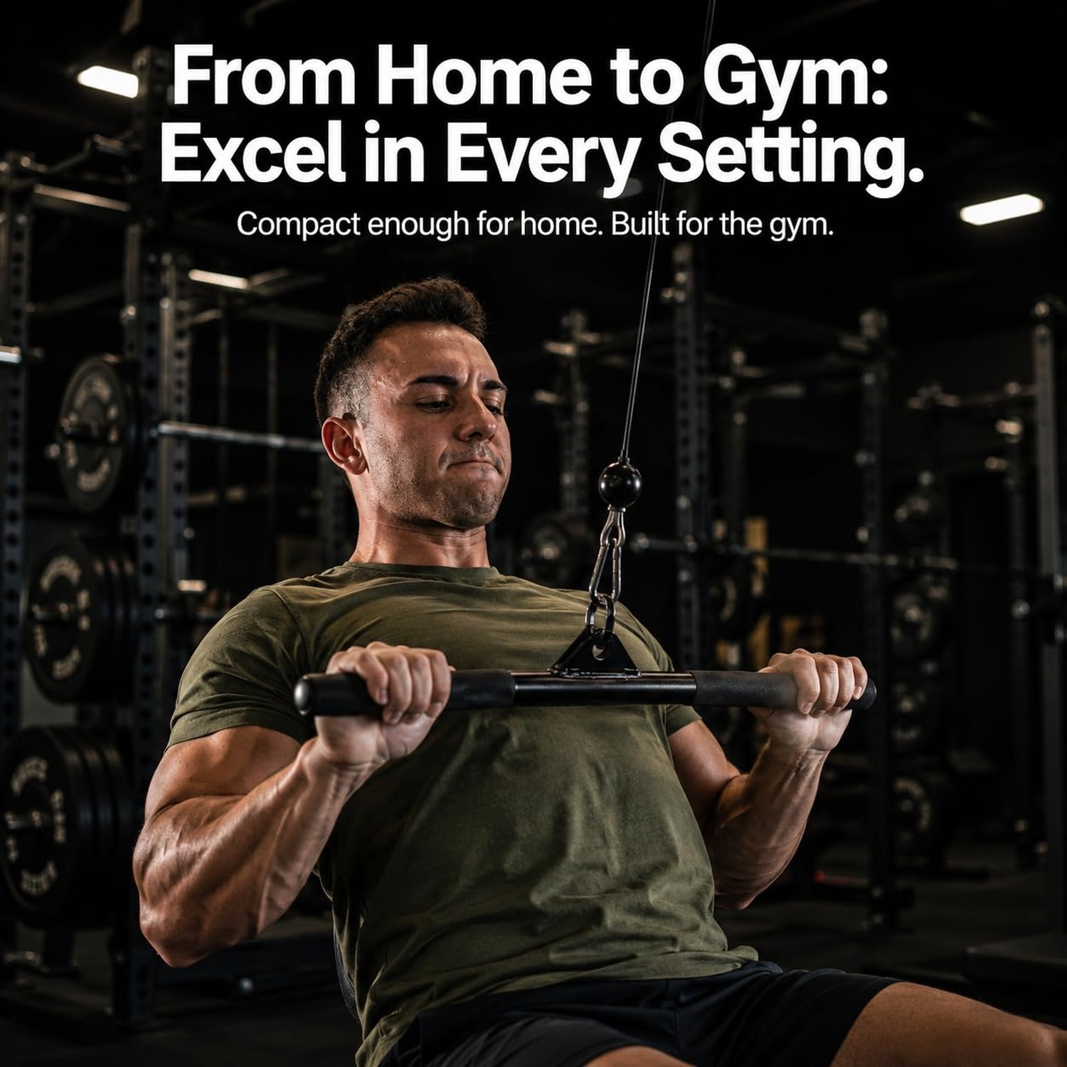 EVMT 15-Inch LAT Pulldown Attachments for Home Gym – LAT Pull Down Bar, Ca